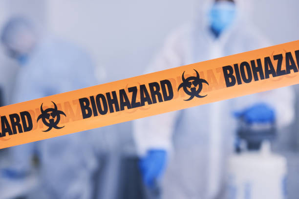 Professional Biohazard Cleanup technician working in New London, IA